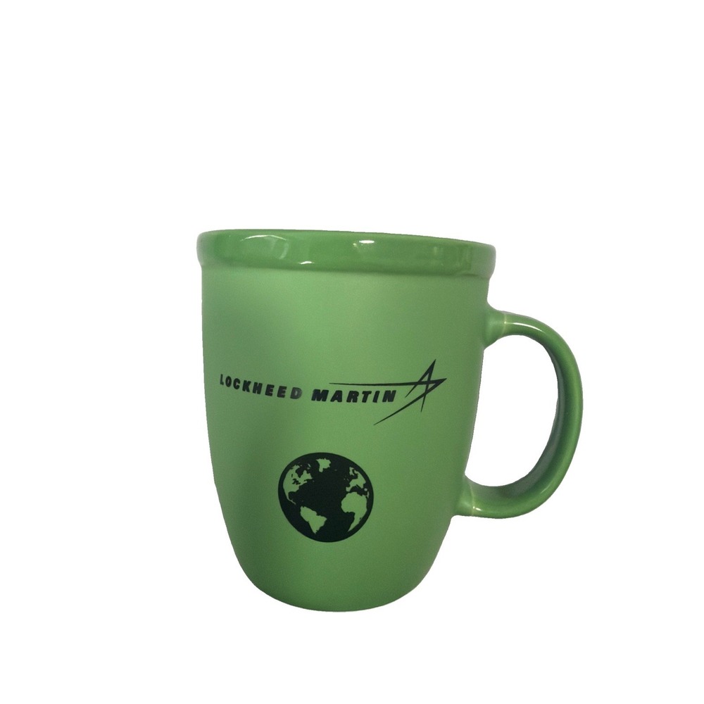 Lockheed Martin Green Ceramic Coffee Mug Aerospace Defense Coffee Cup